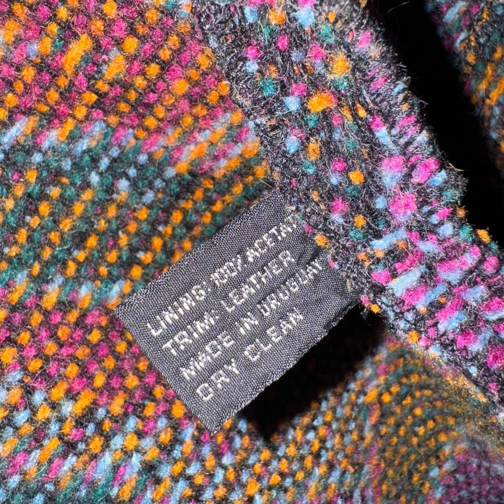 Tapestry Jacket with Leather Trim - Picture 8 of 9